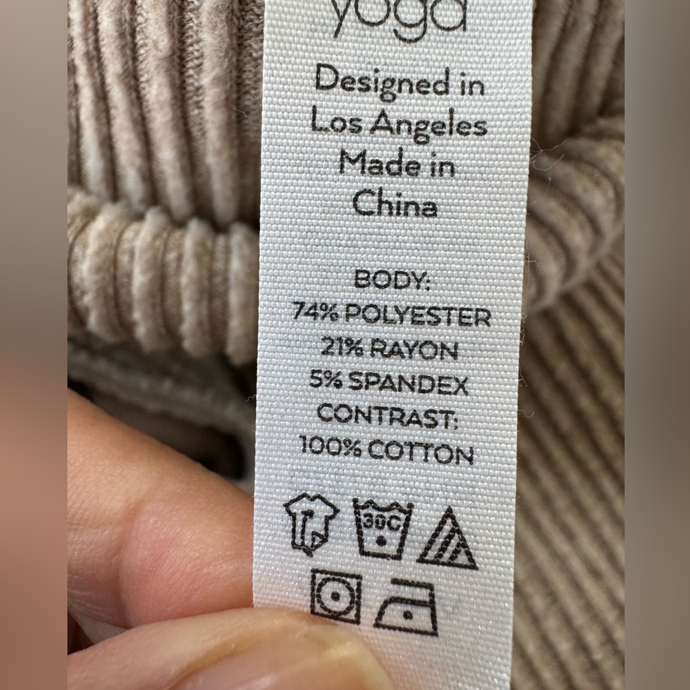 ALO Muse Sweatpants ribbed knit super soft L gravel - Picture 8 of 8